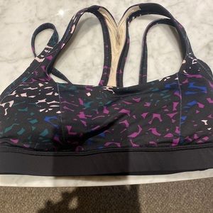 Lululemon sports bra, EUC fun colors